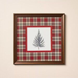 12x12 Vintage Red Plaid Tree Art – Hearth & Hand Magnolia, Target Christmas 2024